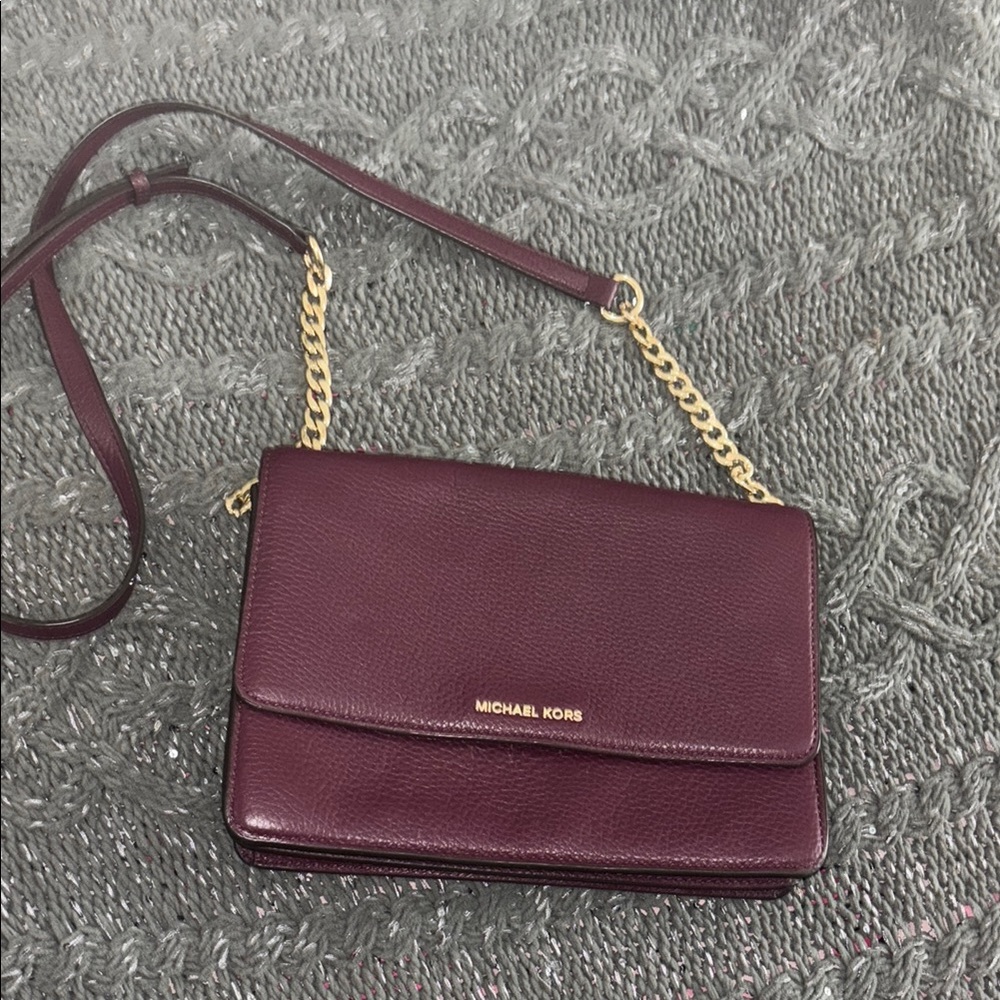 Michael Kors Burgundy Crossbody Bag
